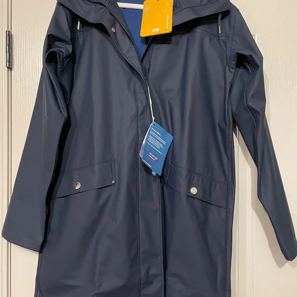 Helly Hansen Women's Moss Raincoat in Navy, Size Small, NWT - Picture 6 of 8